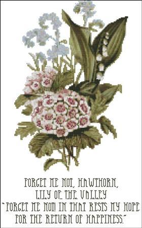(image for) Floral Emblems 006-Forget Me Not, Hawthorn, Lily of the Valley